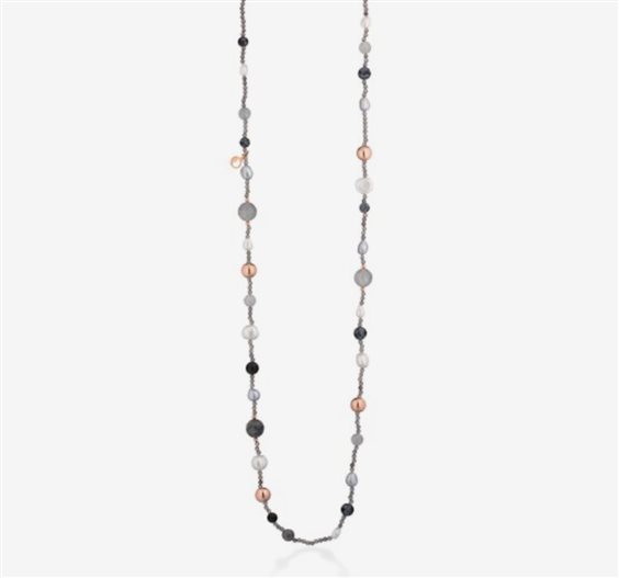 Collana Glamour Donna LELUNE GLAMOUR in Argento Perla LGNK541.2 - LGNK541.2